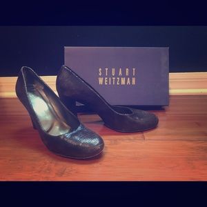 Stuart Weitzman Honorroll Chocolate Seville Nappa